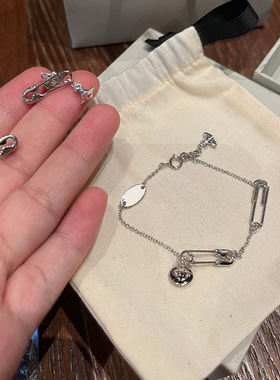 西太后银链土星手链极简通勤风亮