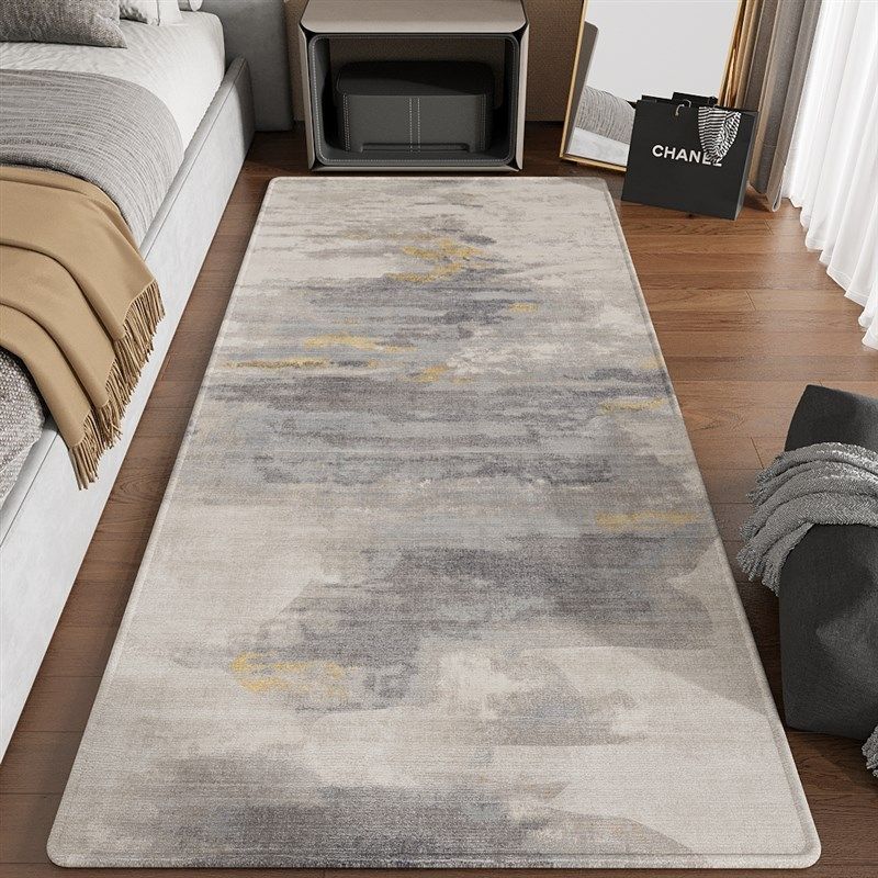 Carpet bedroom a bedside blanket high-end room living room floor mat master bedroom bedside blanket long stain-resistant non-slip feet