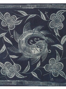 蜡染定制壁画挂画布料方巾装饰手工艺品民间艺术特W色手工艺包邮