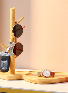 入户玄关柜挂放钥匙置物架进门口鞋柜装饰品创意轻奢客厅收纳摆件