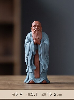 曲阜孔庙孔子像中式陶瓷夫子国学圣人雕像客厅书房禅意工艺品摆件