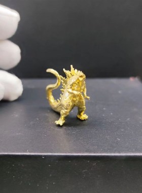 纯铜机械红莲哥斯拉大战金刚怪兽之王恐龙玩具手办摆件模型儿童节