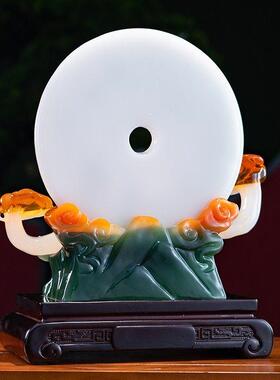 琪上家居摆件家和万事兴平安扣湛庐百汇礼品城客厅装饰中式如意扣