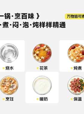 奥克斯便携保温电炖杯煮烧水