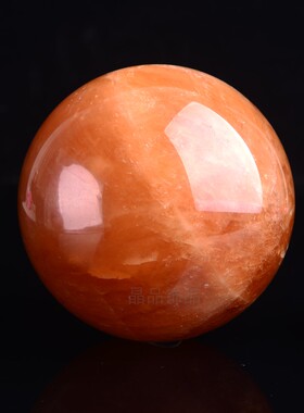 天然黄水晶球摆件原石冰洲石方解石打磨转运风水店铺开业家居招财