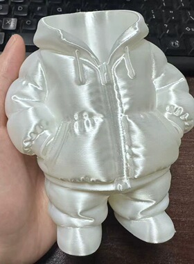 跨境3d打印羽绒服笔筒创意摆件桌面收纳盒家居文具小礼物直销
