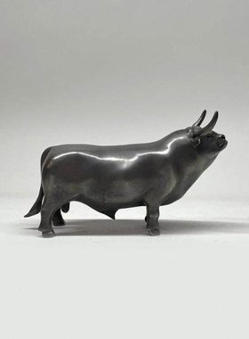 不仁斋薛继业铸铜雕塑摆件辛丑铜牛限量摆件潮玩