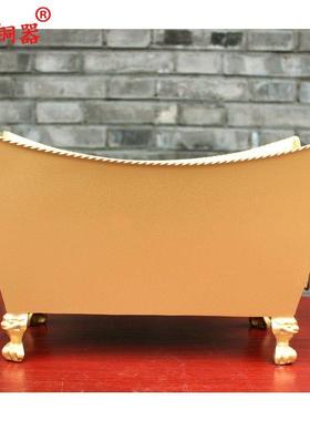 铁香炉 方形香炉四足香炉 铁炉 方耳香炉铸铁耳腿铁鼎工艺品摆件