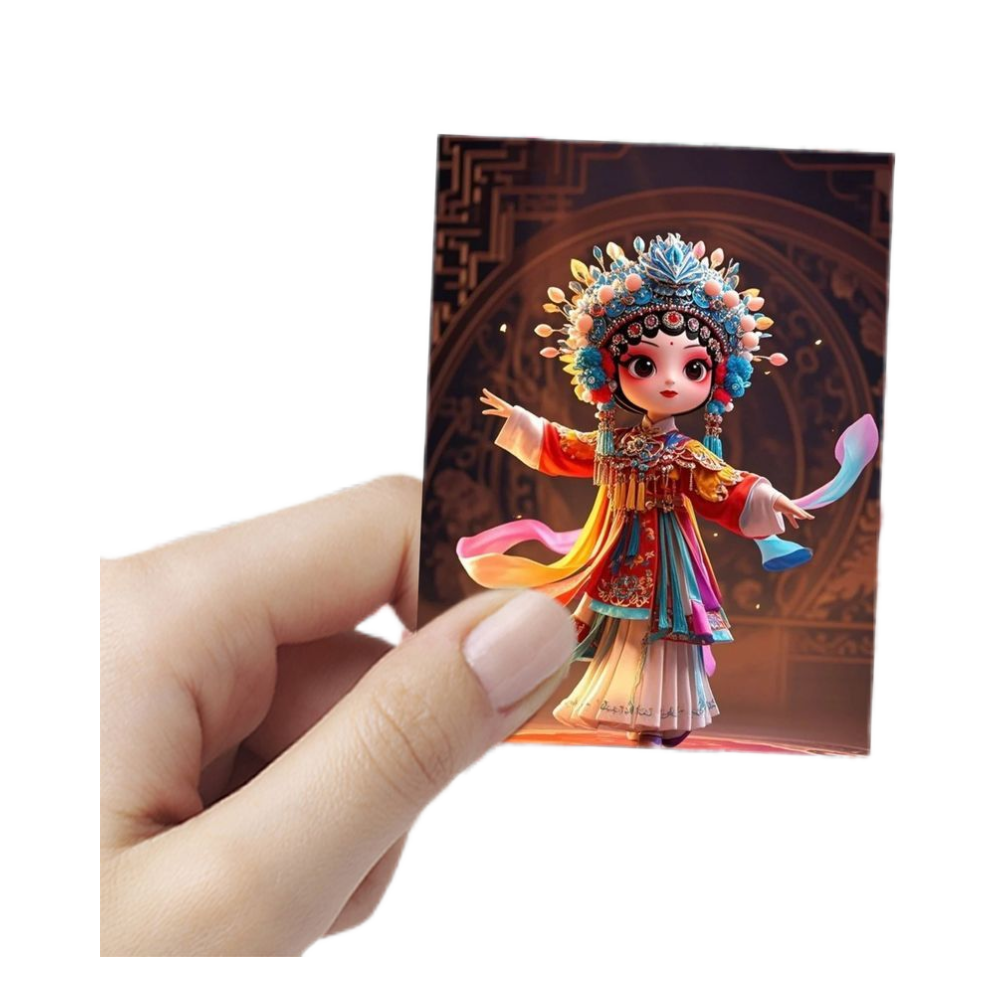 126张Q版京剧贴纸卡通可爱装饰手机手账电脑行李箱桌面笔记本贴画 - 图3