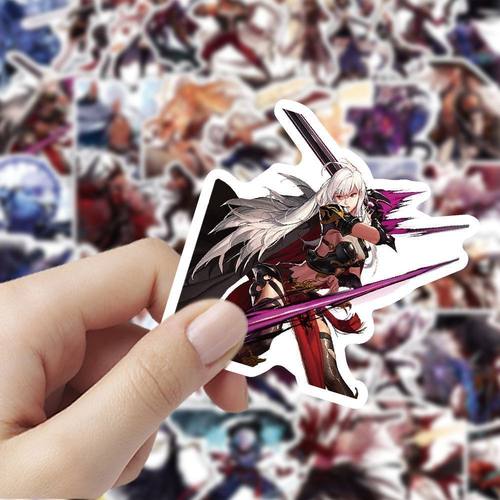 180张DNF角色立绘贴纸卡通游戏周边桌面手机手账装饰diy贴画防水 - 图1