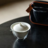 Zhishu high-end herbal ash travel kung fu tea set one pot two cups quick cup outdoor portable tea drinking equipment