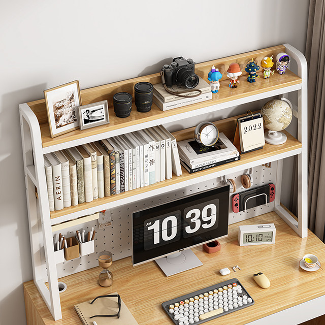 Desktop storage rack Internet celebrity i student study desk storage rack computer office desk multi-layer hole board book