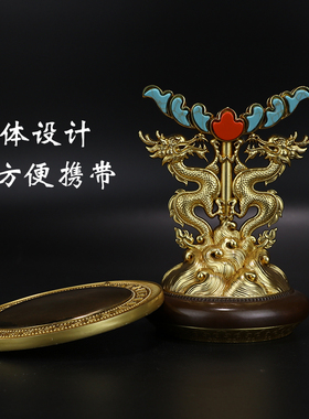 慧宝准提镜B款纯铜菩萨镜坛随身唐密藏密宗供修家用供奉吉祥摆件