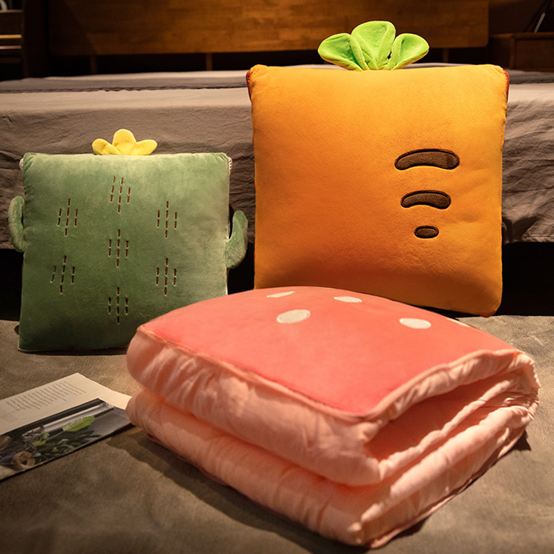 夏季抱枕被子两用办公室午睡枕头毯子二合一汽车靠枕车载用空调被,淘宝优惠券,粉丝福利购,淘宝优惠卷