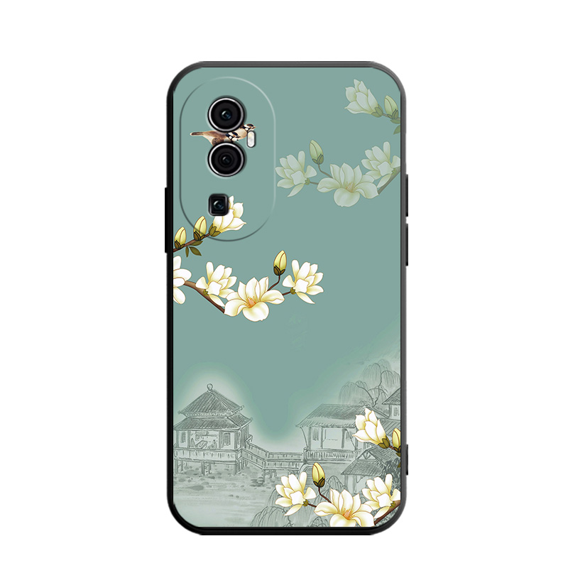 适用于oppoReno10手机壳PHW110事事顺心rneo1o硅胶ooporonel0新款reon10中国风ren010插画phwl10钢化膜简约潮 - 图3