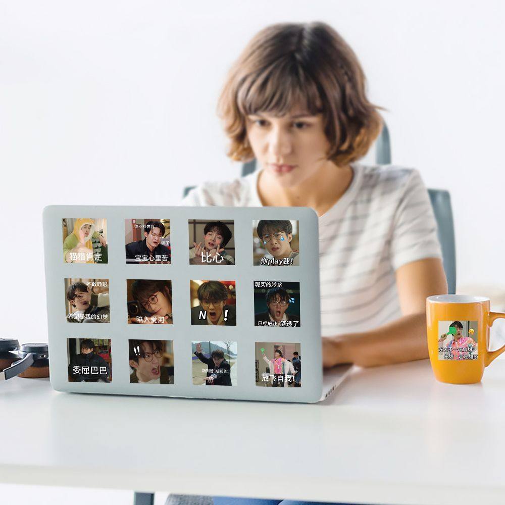 1500贴爆款檀健次搞怪表情包贴纸高颜值明星帅气卷卷贴装饰手机壳,淘宝优惠券,粉丝福利购,淘宝优惠卷