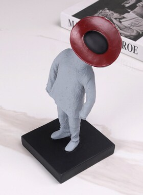 现代简约创意抽象人物摆件卡通儿童房样J板房电视柜桌面玄关软装