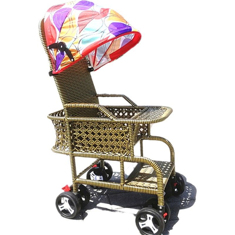 竹藤婴儿藤编简易手推车超轻便夏季竹编儿童小推车宝宝坐椅夏天凉,淘宝优惠券,粉丝福利购,淘宝优惠卷
