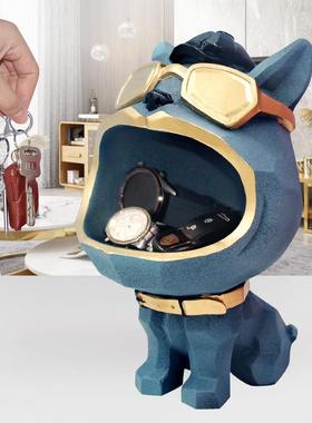 新款暴力熊收纳摆件客厅玄关进门钥匙收纳盒轻奢桌面装饰乔迁礼物