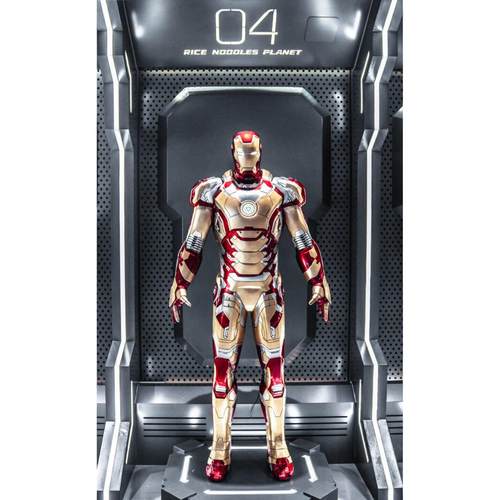 钢铁人客厅装饰发光模型漫威MK1比1全身开业网红雕塑大型落地摆件 - 图2