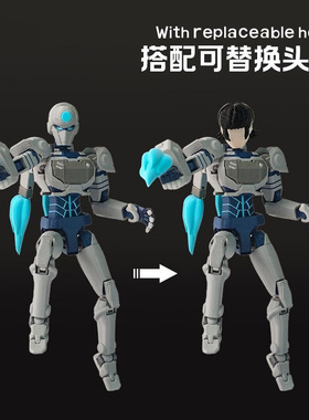 【现货】无敌少侠马克佐伊手办可动关节人偶免拼模型玩具节日礼物