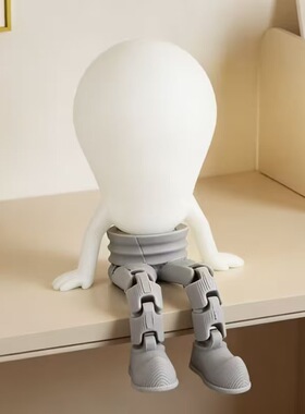 3D打印灯泡人可摆造型解压摆件