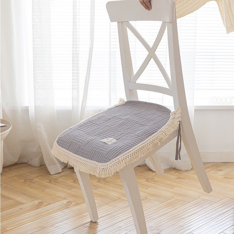 韩式纯棉布艺素色椅垫防滑四季通用餐桌椅垫凳子垫办公室座垫简约,淘宝优惠券,粉丝福利购,淘宝优惠卷