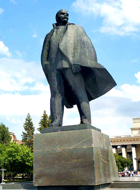 博物馆石雕人物列宁塑像户外艺术品雕塑制作厂家户外大型铸铜雕像