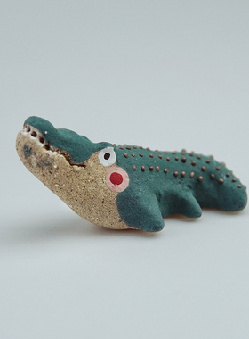 野兽花园创意陶瓷迷你动物摆件玩具陶瓷猫狗手工扩香石礼物定制