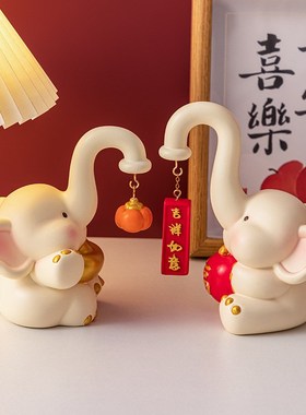 中式喜庆情侣摆件婚礼场景布置订婚婚房装饰品摆送闺蜜新人礼物