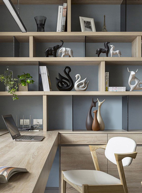 创意家居乔迁摆件装饰品客厅电视柜玻璃酒柜办公室玄关陶瓷工艺品