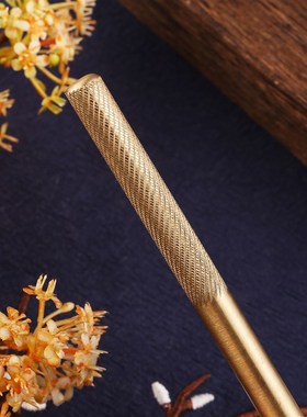 迷你实心黄铜锤子家用饰品圆头手工防爆榔头多功能桌面摆件小铜锤