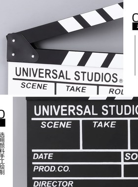 北欧摆件场记板导演电影打板打板小道具复古摆件in房间s装饰摆设