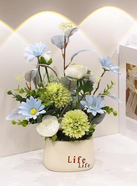 花小摆件玄关入户鞋柜电视柜轻奢高档高级感小众办公室客厅装饰品