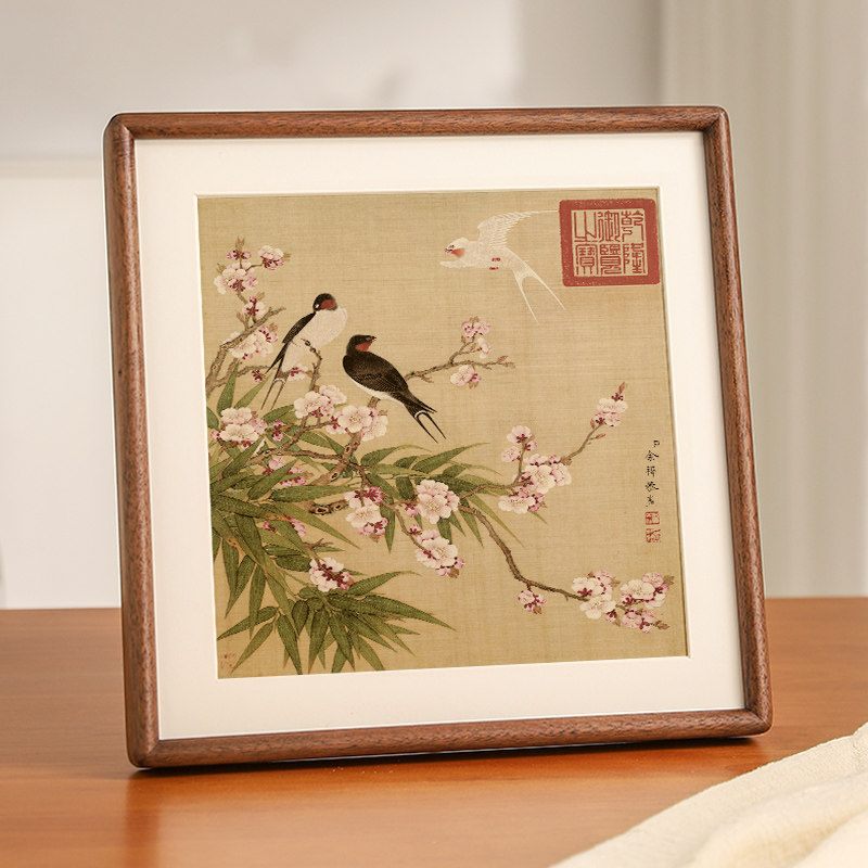 全家福实木相框洗照片字画书法装裱画框8寸10寸a4高级感摆台挂墙,淘宝优惠券,粉丝福利购,淘宝优惠卷