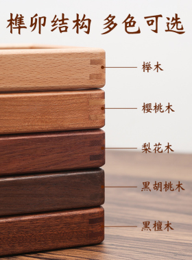 黑胡桃实木相框中式双面透明画框