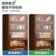 Tea shelf storage rack multi-layer Nanm bamboo storage cabinet living room small antique rack tea room tea set rack tea display
