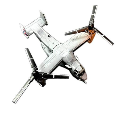 1：144比例合金飞机V-22鱼鹰式倾转旋翼机成品金属模型直升机摆件 - 图3