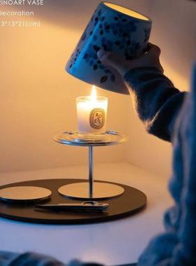 若奈 荷兰中古系列 Holland欧洲青花瓷香薰烛台玄关艺术摆件