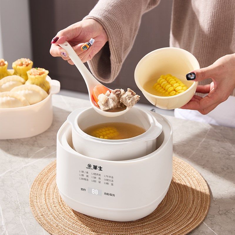 华生电炖锅家用燕窝电炖盅隔水炖全自动煲汤锅煮粥婴儿宝宝辅食机,淘宝优惠券,粉丝福利购,淘宝优惠卷