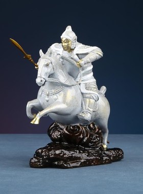 彩铜五虎上将关羽张飞赵云黄忠马超三国人物礼品工艺品