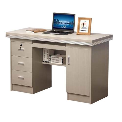 实木办公桌电脑桌台式小户型家用书桌简约现代单人财务办公桌1.2m - 图3