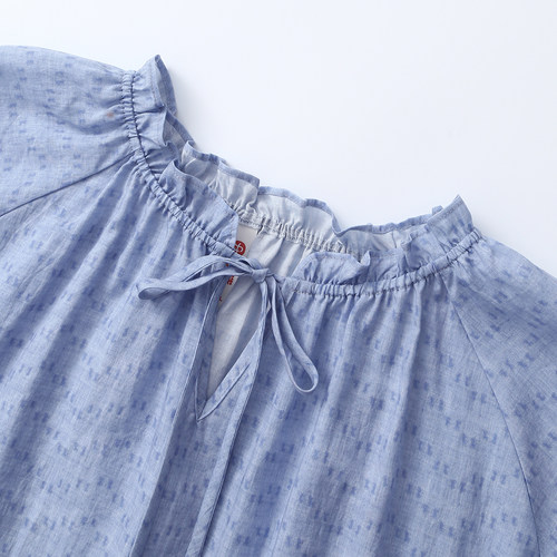 芬腾2026新款法式甜美风睡衣女春长袖蕾丝边宽松家居服套装可外穿 - 图1