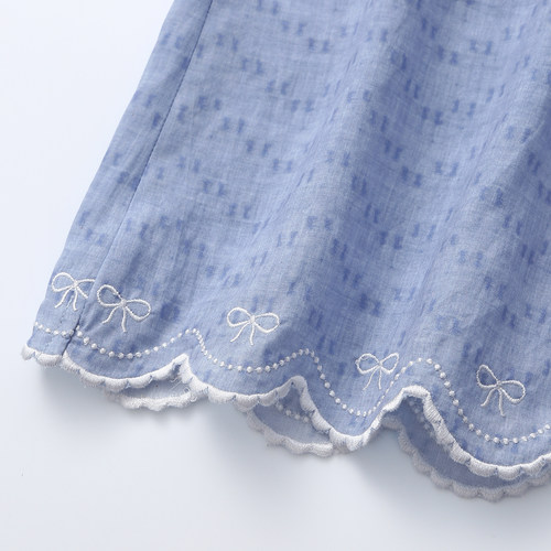 芬腾2026新款法式甜美风睡衣女春长袖蕾丝边宽松家居服套装可外穿 - 图2