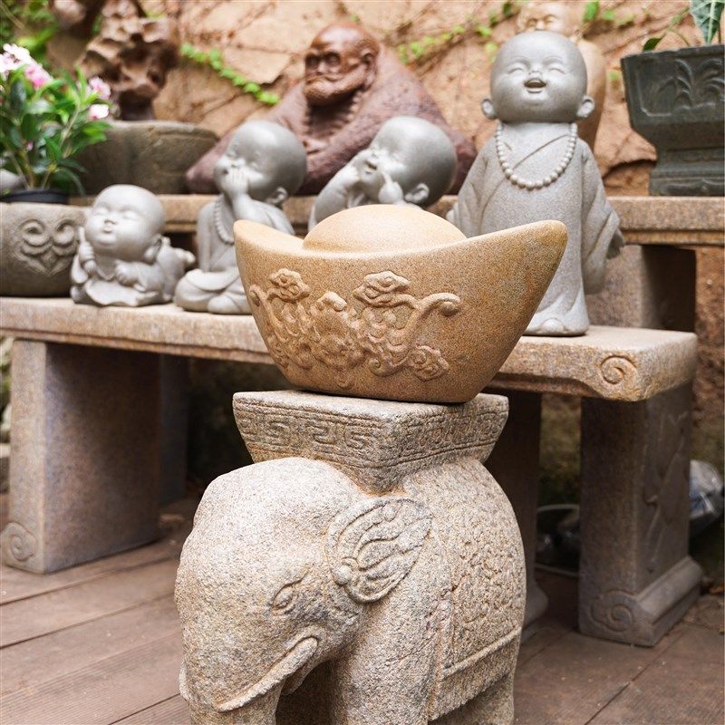 中式仿古金元宝招财喜庆摆件庭院装饰品中式庭院书架玄关摆件古玩,淘宝优惠券,粉丝福利购,淘宝优惠卷