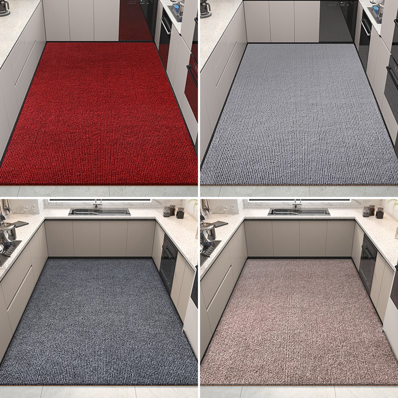 Kitchen floor mats are non-slip and oil-proof, wipeable and washable floor mats, water-absorbing and oil-absorbing special mats, full floor dirt-resistant and waterproof carpets