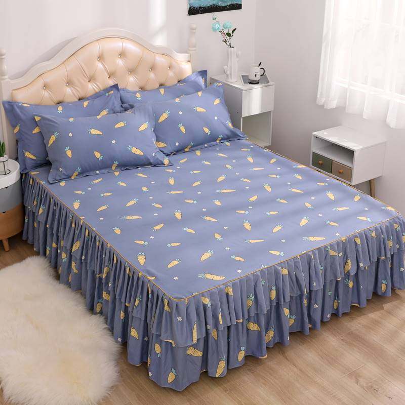 夏季公主风床罩 床裙式单件防尘保护套1.8m花边床单防滑床围裙罩,淘宝优惠券,粉丝福利购,淘宝优惠卷