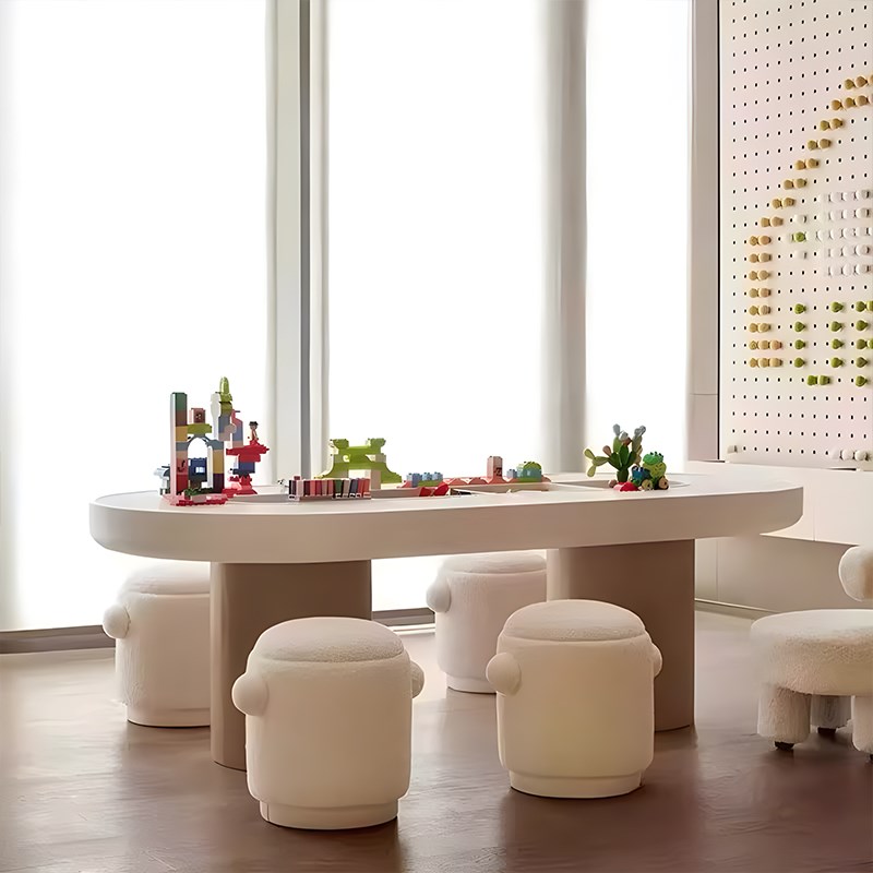 Children's table and chair combination set kindergarten toy table baby learning desk desk overhead layer handmade table