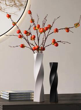 进门入户玄关装饰摆件花瓶走廊过道尽头轻奢高档高级感小众电视柜