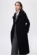 2025 new winter style wool temperament high-end suit collar right shoulder mid-length slim woolen coat women's coat